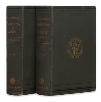 WALLACE, ALFRED RUSSEL. The Geographical Distribution of Animals.  2 vols.  1876